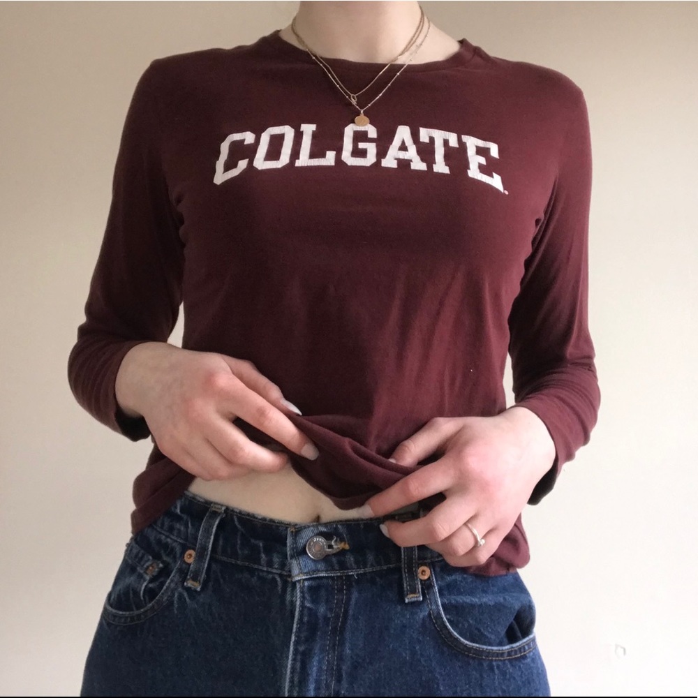 vintage colgate university long sleeve top